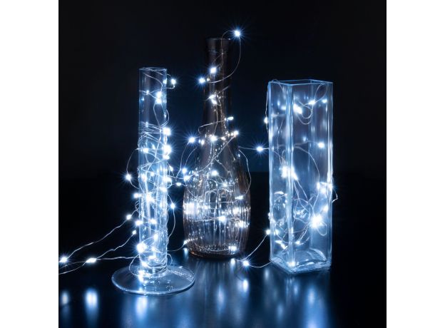 Светодиодная гирлянда занавес "Роса" белый 2*3м IP20 200-004 белый