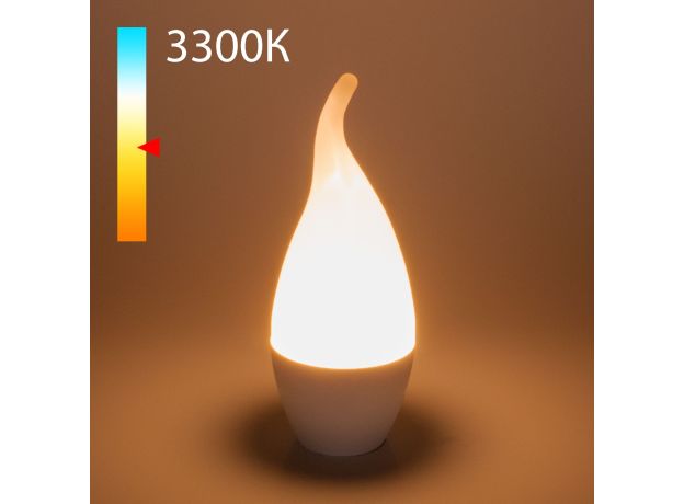 Светодиодная лампа "Свеча на ветру" CA37 6W 3300K E14 BLE1434