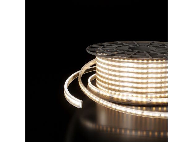 Светодиодная лента  220 В 14,4 Вт/м 120 Led/м 2835 IP65, дневной белый 4200K, 50 м Лента светодиодная 220V 14,4W 120Led 2835 IP65 дневной белый, 50 м