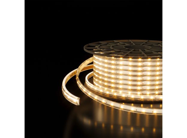 Светодиодная лента 220 В 8 Вт/м 60 Led/м 2835 IP65, дневной белый 4200K, 50 м Лента светодиодная 220V 8W 60Led 2835 IP65 дневной белый, 50 м