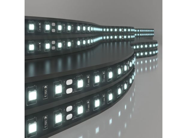 Светодиодная лента 24 В 14,4 Вт/м 60 Led/м 5050 IP20, холодный белый 6500K, Black, 5 м Лента светодиодная 24V 14,4W 60Led 5050 IP20 холодный белый, Black, 5м