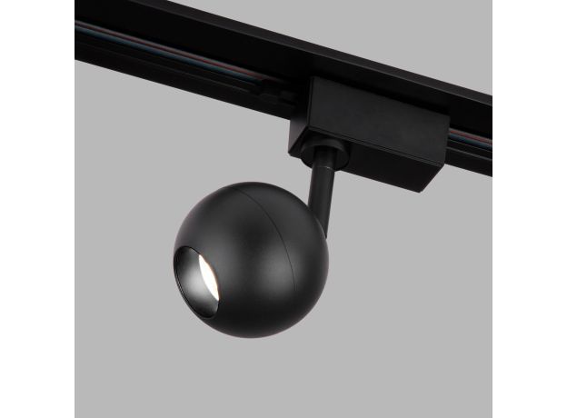 Трековый светодиодный светильник для однофазного шинопровода Ball Черный 8W 4200K LTB76