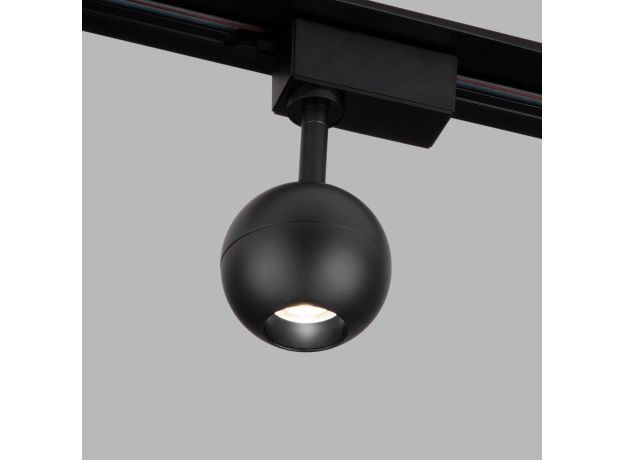 Трековый светодиодный светильник для однофазного шинопровода Ball Черный 8W 4200K LTB76