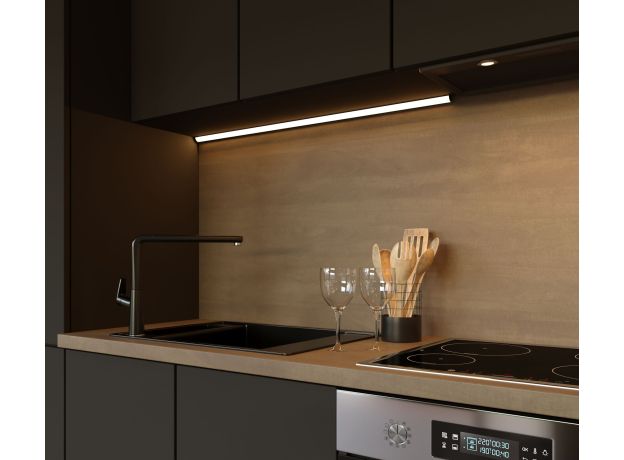 Угловой алюминиевый профиль для светодиодной ленты LL-2-ALP008