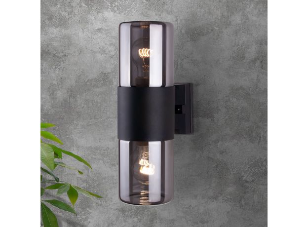 Уличный настенный светильник Roil чёрный IP54 35125/D