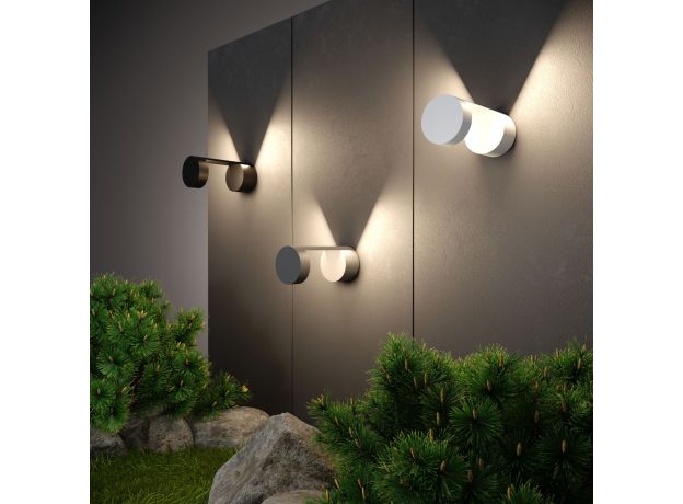 Уличный настенный светодиодный светильник Nimbus IP54 1540 TECHNO LED белый