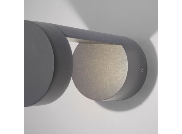 Уличный настенный светодиодный светильник Nimbus IP54 1540 TECHNO LED серый