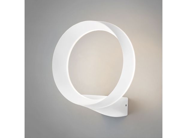 Уличный настенный светодиодный светильник Ring IP54 1710 TECHNO LED белый