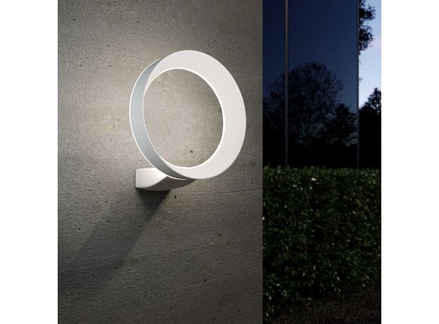 Уличный настенный светодиодный светильник Ring IP54 1710 TECHNO LED белый