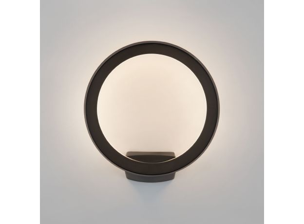 Уличный настенный светодиодный светильник Ring IP54 1710 TECHNO LED черный