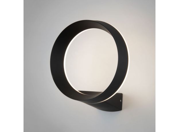 Уличный настенный светодиодный светильник Ring IP54 1710 TECHNO LED черный