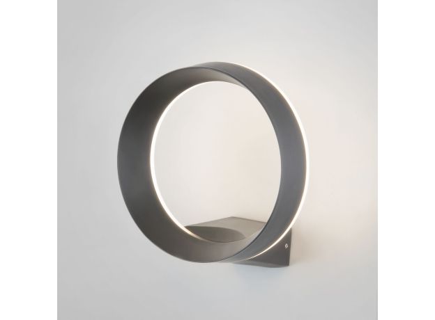 Уличный настенный светодиодный светильник Ring IP54 1710 TECHNO LED серый