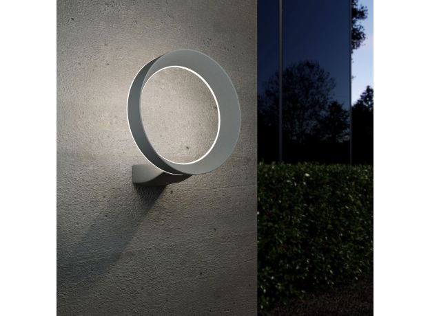Уличный настенный светодиодный светильник Ring IP54 1710 TECHNO LED серый