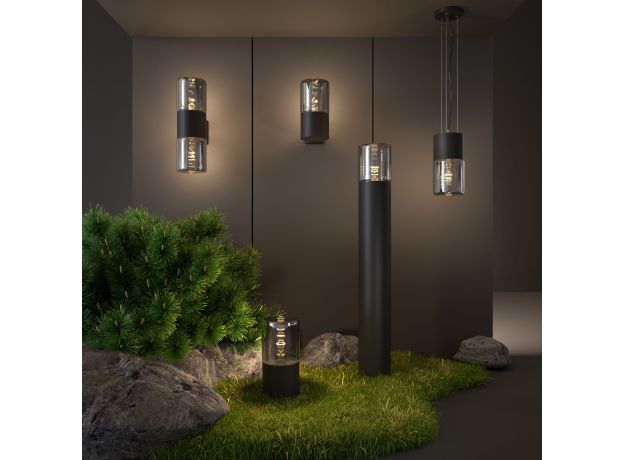 Уличный подвесной светильник Roil чёрный IP54 35125/H