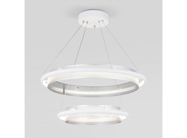 Умный подвесной светильник 90241/2 белый/ серебро Smart