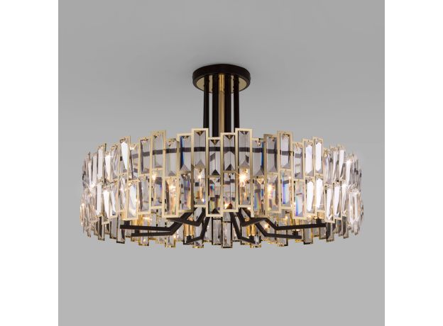 Умный потолочный светильник с хрусталем Bogate's Zolletta 339/8 339/8 Strotskis Smart (313/8)
