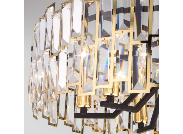 Умный потолочный светильник с хрусталем Bogate's Zolletta 339/8 339/8 Strotskis Smart (313/8)