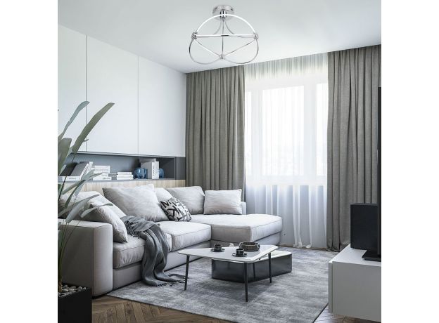 Умный потолочный светильник Eurosvet Petto 90246/6 90246/6 хром Smart