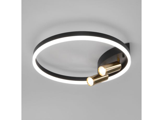 Умный потолочный светильник Eurosvet Luminari 90247/3 90247/3 черный/золото Smart
