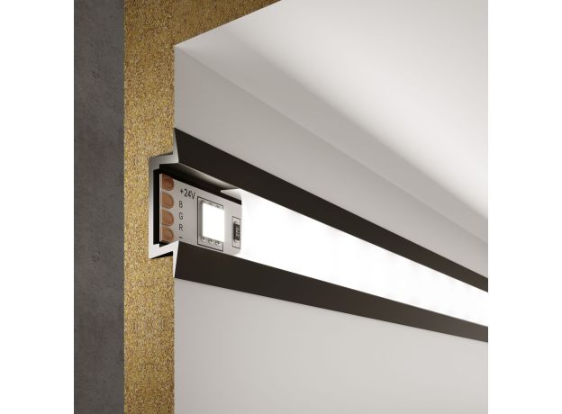 Встраиваемый алюминиевый профиль для светодиодной ленты LL-2-ALP007