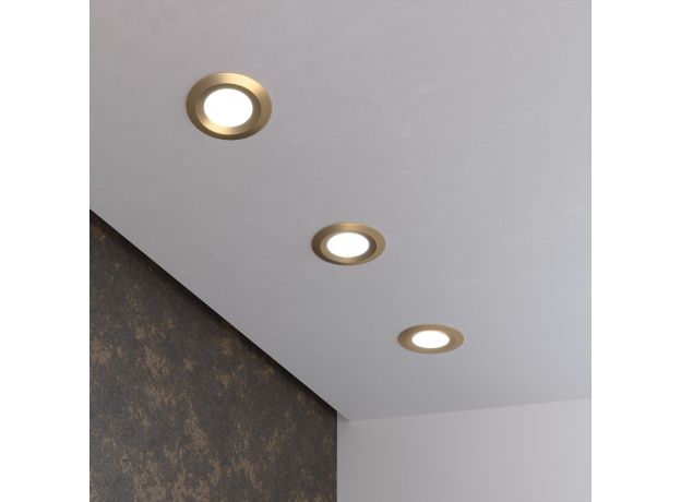 Встраиваемый точечный светильник 110 MR16 золотой