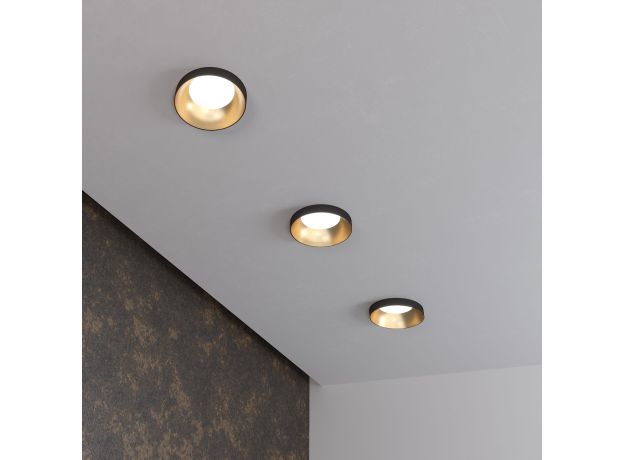 Встраиваемый точечный светильник 112 MR16 золото/черный