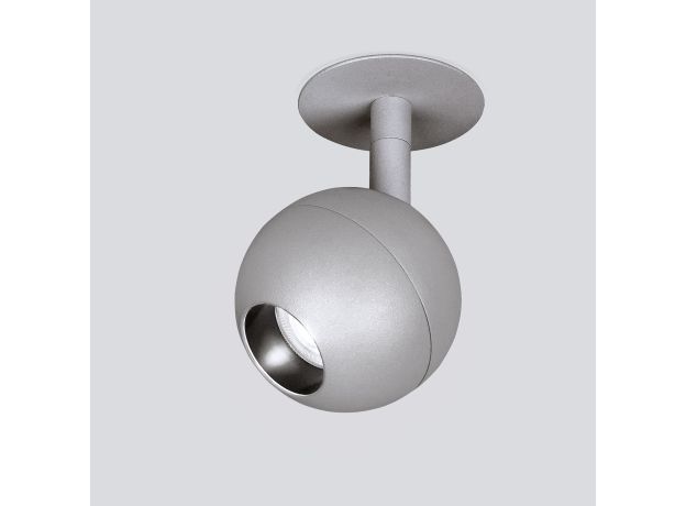 Встраиваемый точечный светодиодный светильник 9925 LED 8W 4200K серебро