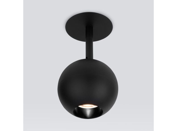 Встраиваемый точечный светодиодный светильник 9926 LED 12W 4200K черный