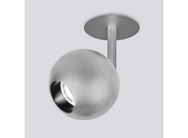 Встраиваемый точечный светодиодный светильник 9926 LED 12W 4200K серебро