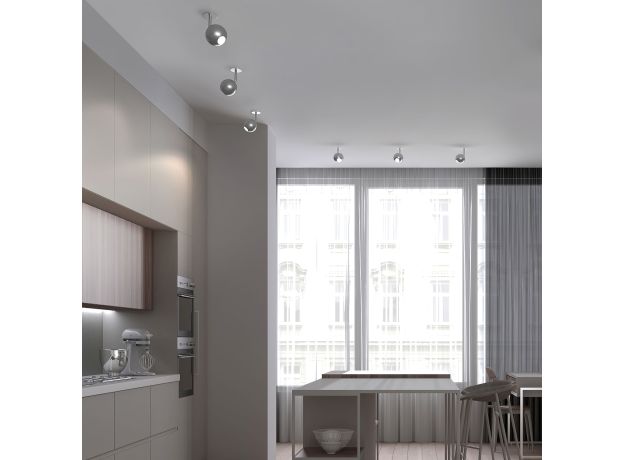 Встраиваемый точечный светодиодный светильник 9926 LED 12W 4200K серебро