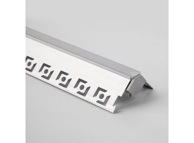 Встраиваемый угловой алюминиевый профиль (внешний угол) для светодиодной ленты LL-2-ALP015