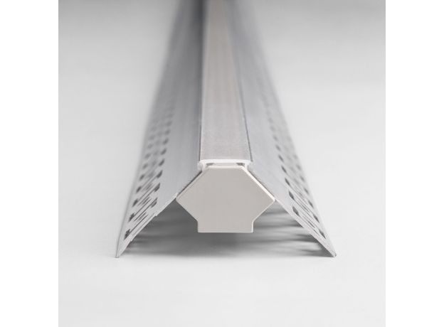 Встраиваемый угловой алюминиевый профиль (внешний угол) для светодиодной ленты LL-2-ALP015