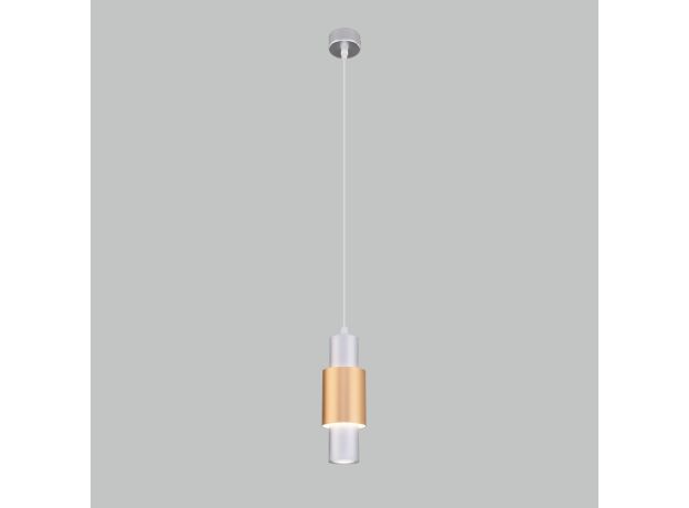 Подвесной светодиодный светильник 50204/1 LED матовое серебро/матовое золото