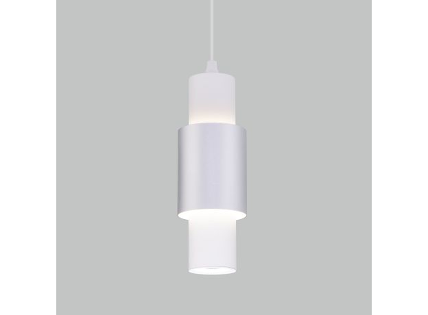 Подвесной светодиодный светильник 50204/1 LED белый/матовое серебро