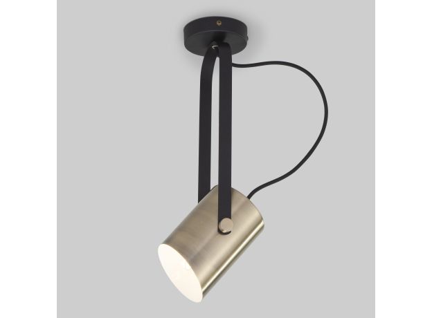Настенный светильник с поворотным плафоном 20092/1 черный/античная бронза