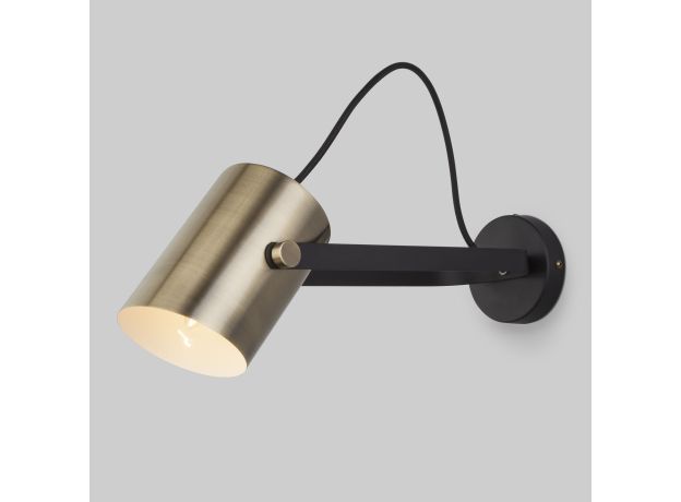 Настенный светильник с поворотным плафоном 20092/1 черный/античная бронза