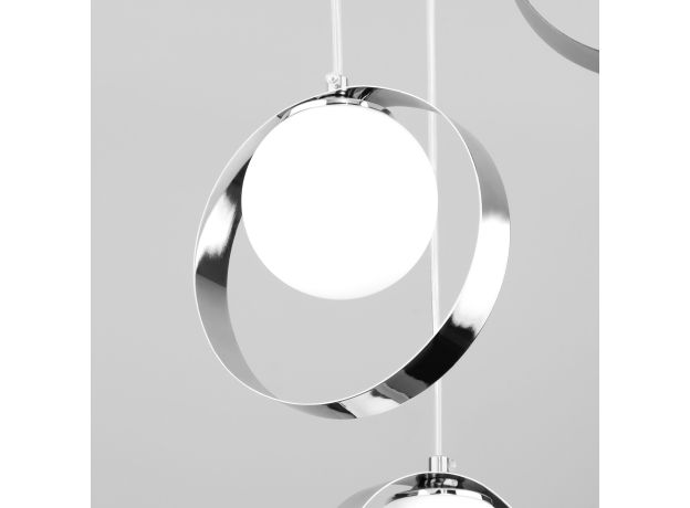 Подвесной светильник со стеклянными плафонами 50205/3 хром