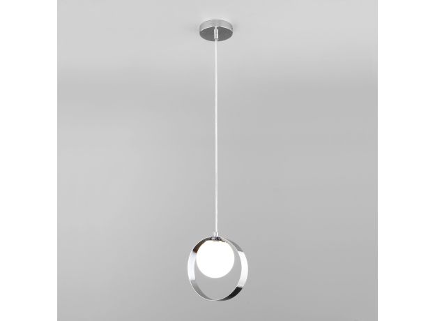 Подвесной светильник со стеклянным плафоном 50205/1 хром