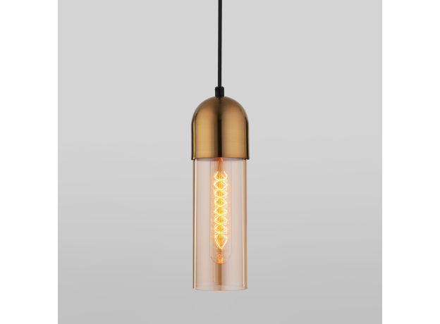 Подвесной светильник со стеклянным плафоном 50180/1 янтарный