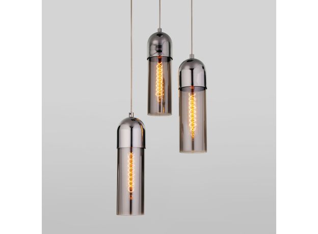 Подвесной светильник со стеклянными плафонами 50180/3 дымчатый