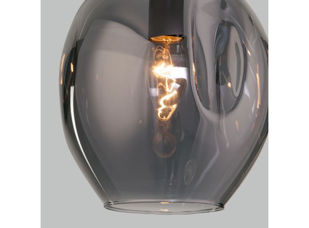 Подвесной светильник со стеклянным плафоном 50195/1 черный жемчуг