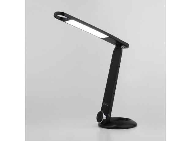 Светодиодная настольная лампа с беспроводной зарядкой 80428/1 черный