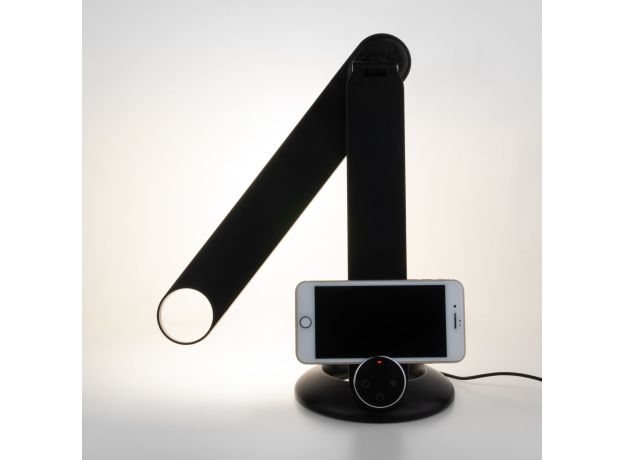 Светодиодная настольная лампа с беспроводной зарядкой 80428/1 черный