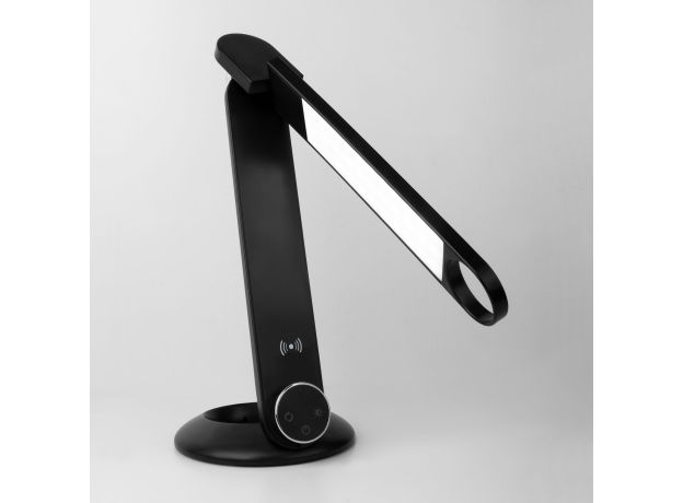 Светодиодная настольная лампа с беспроводной зарядкой 80428/1 черный