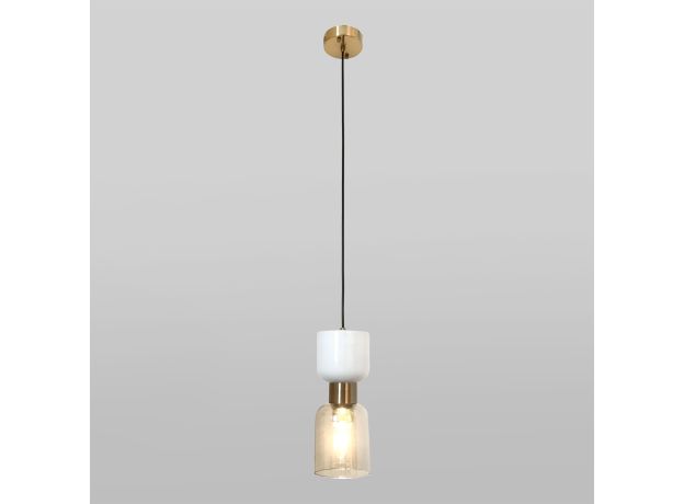 Подвесной светильник со стеклянным плафоном 50118/1 латунь