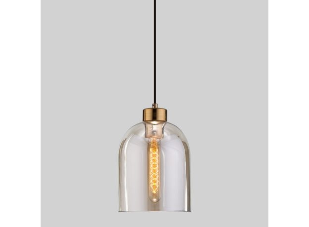 Подвесной светильник со стеклянным плафоном 50119/1 латунь
