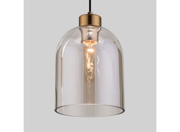 Подвесной светильник со стеклянным плафоном 50119/1 латунь