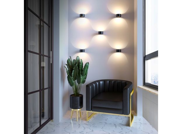 Coneto LED черный Настенный светодиодный светильник MRL LED 1045 чёрный