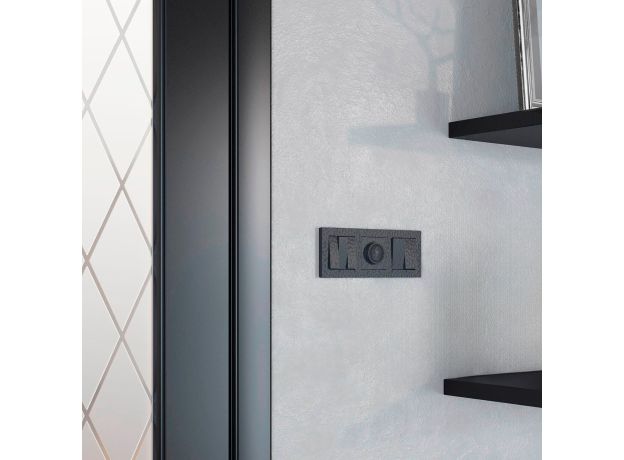 Набор клавиш для выключателя трехклавишного (Hammar черный) W1239008