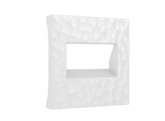 Накладка для двойной розетки Еthernet RJ-45 (Hammer белый) W1291101